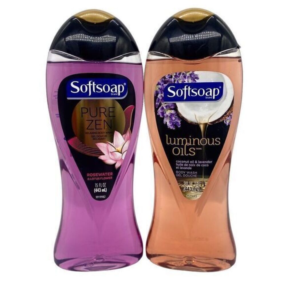 Softsoap Body Wash Pure Zen Rosewater and Luminous Oils New HTF